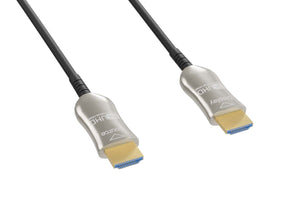 CompuCablePlusUSA.com 8K HDMI 2.1 Plenum AOC - High-Speed Hybrid Active Optical Fiber Cable, Type A/Type A, M/M, 35 to 150 FT