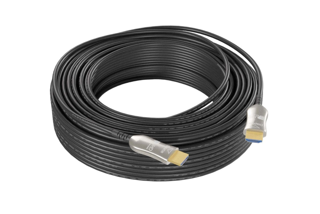 CompuCablePlusUSA.com 8K HDMI 2.1 Plenum AOC - High-Speed Hybrid Active Optical Fiber Cable, Type A/Type A, M/M, 35 to 150 FT