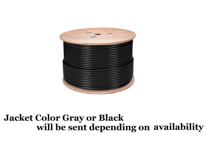 CompuCablePlusUSA.com Computer Cable, 15 Conductor W/Drain, ST-26 AWG Mylar Shield adn Stranded, UL2464, 1000 FT Black PVC Jacket, Spool, Bulk Cable.