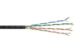 CompuCablePlusUSA.com CAT6A Slim 28 AWG Unshielded CM Rated - Stranded Ethernet Bulk Cable, 10 Gigabit Network LAN Wire, UTP Internet Cable 1000 FT. CAT.6A Ethernet Bulk Cable Features 28 AWG Stranded Bare Copper Conductors and 4 Twisted Pairs with a Spline Core Separator. 