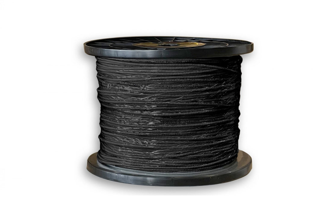CompuCablePlusUSA.com CAT6A Slim 28 AWG Unshielded CM Rated - Stranded Ethernet Bulk Cable, 10 Gigabit Network LAN Wire, UTP Internet Cable 1000 FT. Reel. Black. 