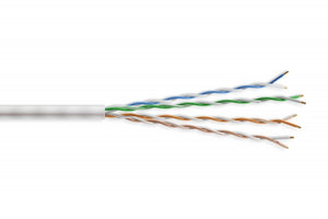 CompuCablePlusUSA.com CAT6A Slim 28 AWG Unshielded CM Rated - Stranded Ethernet Bulk Cable, 10 Gigabit Network LAN Wire, UTP Internet Cable 1000 FT. CAT.6A Ethernet Bulk Cable Features 28 AWG Stranded Bare Copper Conductors and 4 Twisted Pairs with a Spline Core Separator.