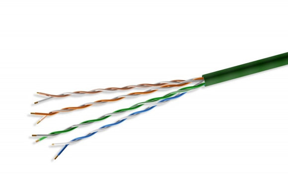 CompuCablePlusUSA.com CAT.6 Slim 28 AWG Unshielded CM Rated - Stranded Ethernet Bulk Cable , Gigabit Network LAN Wire, UTP Internet Cable 1000 FT, Green. Pre-Cut Cable Length Options, Service on Order.