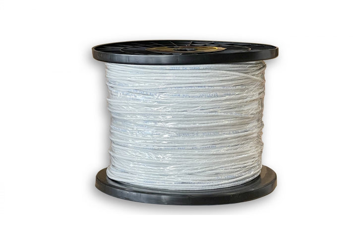 CompuCablePlusUSA.com CAT.6 Slim 28 AWG Unshielded CM Rated - Stranded Ethernet Bulk Cable , Gigabit Network LAN Wire, UTP Internet Cable 1000 FT, White. Pre-Cut Cable Length Options, Service on Order.