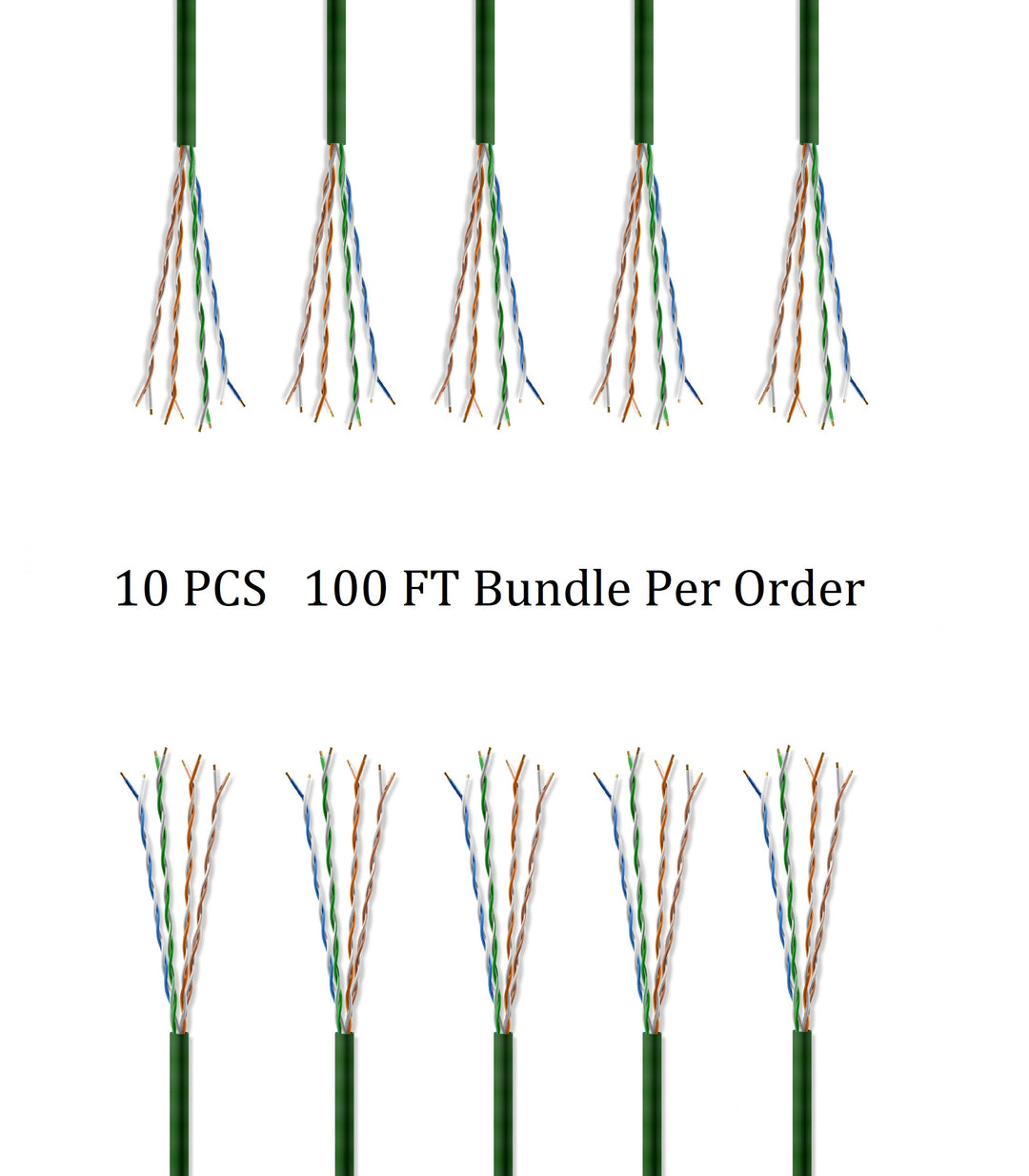 CompuCablePlusUSA Cat6 Slim Ethernet Bulk Cable 1000 FT, CM Rated, Bare Copper, Gigabit, UTP 28 AWG Stranded