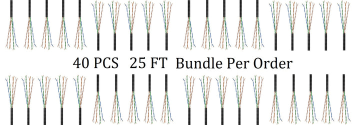 CompuCablePlusUSA Cat6 Slim Ethernet Bulk Cable 1000 FT, CM Rated, Bare Copper, Gigabit, UTP 28 AWG Stranded