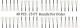CompuCablePlusUSA Cat6 Slim Ethernet Bulk Cable 1000 FT, CM Rated, Bare Copper, Gigabit, UTP 28 AWG Stranded