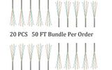 CompuCablePlusUSA Cat6 Slim Ethernet Bulk Cable 1000 FT, CM Rated, Bare Copper, Gigabit, UTP 28 AWG Stranded