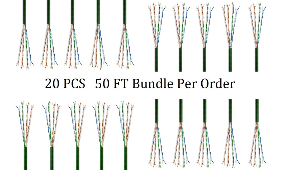 CompuCablePlusUSA Cat6 Slim Ethernet Bulk Cable 1000 FT, CM Rated, Bare Copper, Gigabit, UTP 28 AWG Stranded