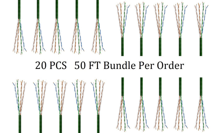 CompuCablePlusUSA Cat6 Slim Ethernet Bulk Cable 1000 FT, CM Rated, Bare Copper, Gigabit, UTP 28 AWG Stranded