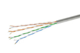 CompuCablePlusUSA Cat6 Slim Ethernet Bulk Cable 1000 FT, CM Rated, Bare Copper, Gigabit, UTP 28 AWG Stranded