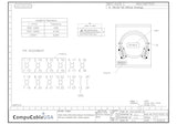 CompuCablePlusUSA.com IEEE-488 GPIB CN24 Male to Female Metal Connector GPIB Cable 3.3 FT (1 Meter) Datasheet.