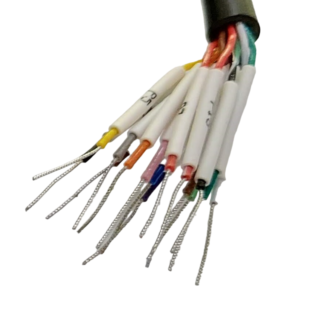 RS-232 Serial Cable Lead Wires with Different Colors and Numbers