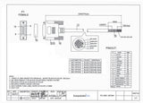 CompuCablePlusUSA.com DB15 Female RS-232 Serial Cable to Lead Wire 5 FT to 35 FT Datasheet