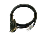 High Density DB15 Female RS-232 Serial Cable to Lead Wires.