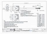 CompuCablePlusUSA.com High Density DB15 Male RS-232 Serial Cable to Lead Wire 3 FT Datasheet