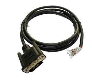 DB15 Male RS-232 Serial Cable to Lead Wires.