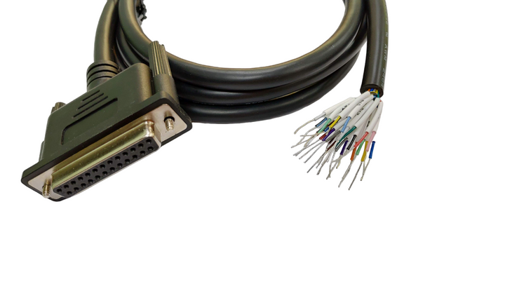 DB25 Female RS-232 Serial Cable to Lead Wires.