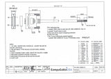 CompuCablePlusUSA.com DB25 Male RS-232 Serial Cable to Lead Wire 3 FT Datasheet