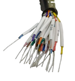 RS-232 Serial Cable with Lead Wires with Different Colors and Numbers.