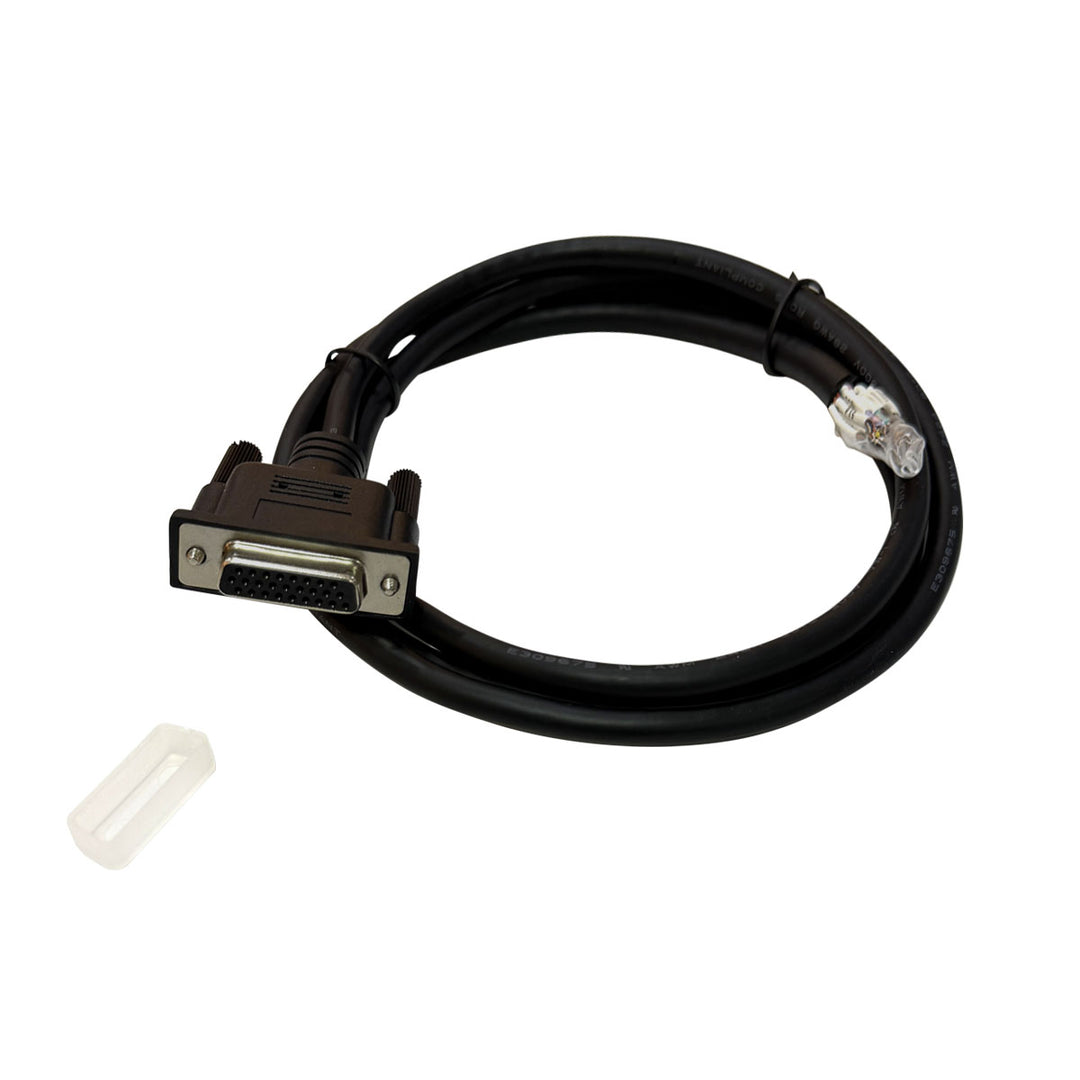 CompuCablePlusUSA High Density DB26 female connector on one end and 26 color-coded stripped lead wires on the other, it allows for seamless integration into specialized hardware environments.