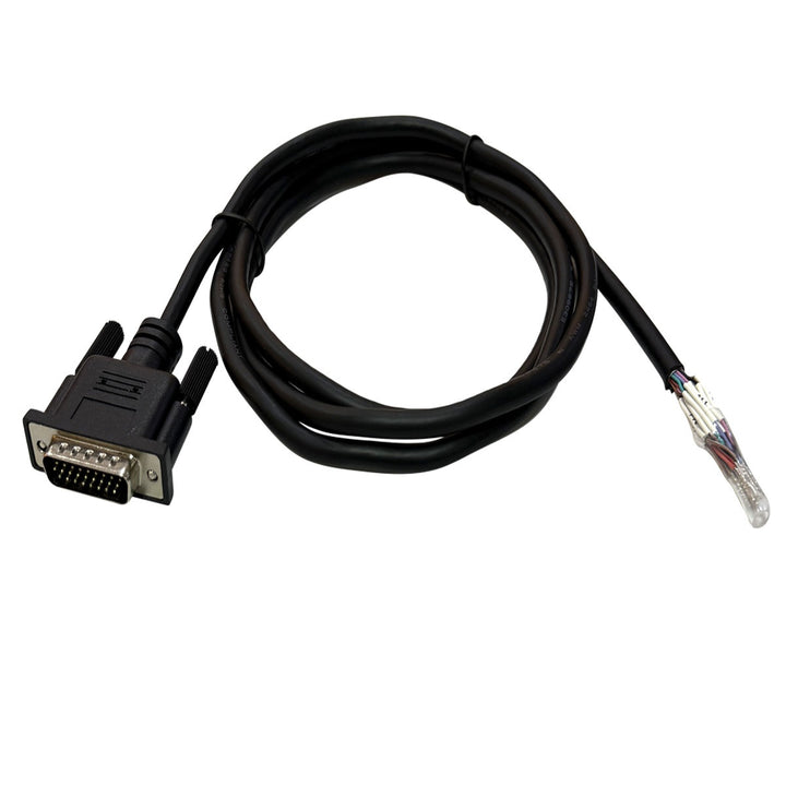 CompuCablePlusUSA High Density DB26 male connector on one end and 26 color-coded stripped lead wires on the other, it allows for seamless integration into specialized hardware environments.