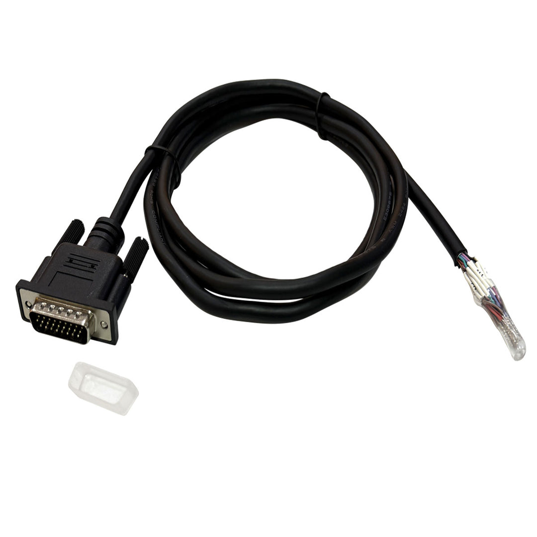 CompuCablePlusUSA High Density DB26 male connector on one end and 26 color-coded stripped lead wires on the other, it allows for seamless integration into specialized hardware environments.