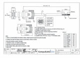 CompuCablePlusUSA.com DB9 Female RS-232 Serial Cable to Lead Wire 3 FT Datasheet