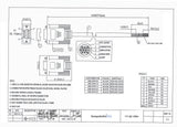 CompuCablePlusUSA.com DB9 Female RS-232 Serial Cable to Lead Wire 5 FT to 35 FT Datasheet