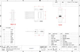 CompuCablePlusUSA.com DB25 Male to RJ45 (8P8C) Female Modular Adapter Data Sheet.