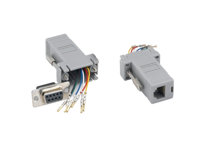 CompuCablePlusUSA.com D-Sub Conversion - Modular Adapter - DB9 Female to RJ12 (6P6C) Female Modular Adapter.