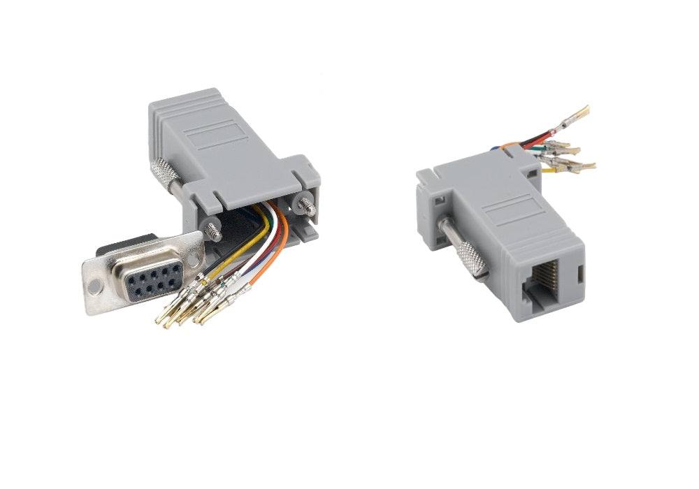 CompuCablePlusUSA.com D-Sub Conversion - Modular Adapter - DB9 Female to RJ45 (8P8C) Female Modular Adapter.