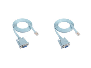 CompuCablePlusUSA.com Cisco? Cable DB9 Female to RJ45 Male Console 6 Feet 2 PCS /PACK.