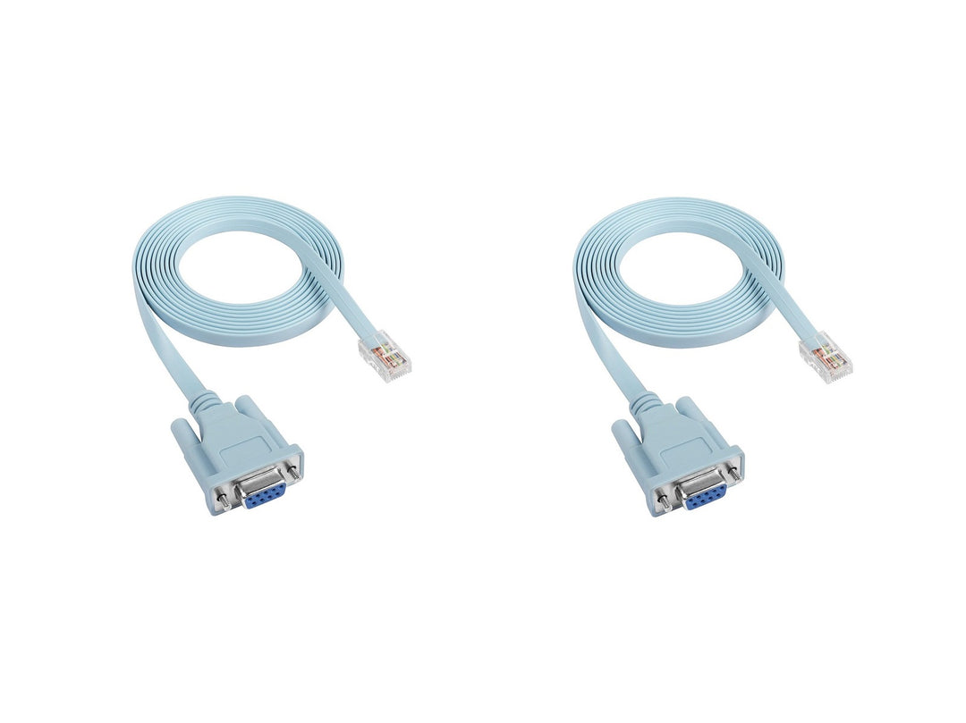 CompuCablePlusUSA.com Cisco® Cable DB9 Female to RJ45 Male Console 6 Feet 2 PCS /PACK.