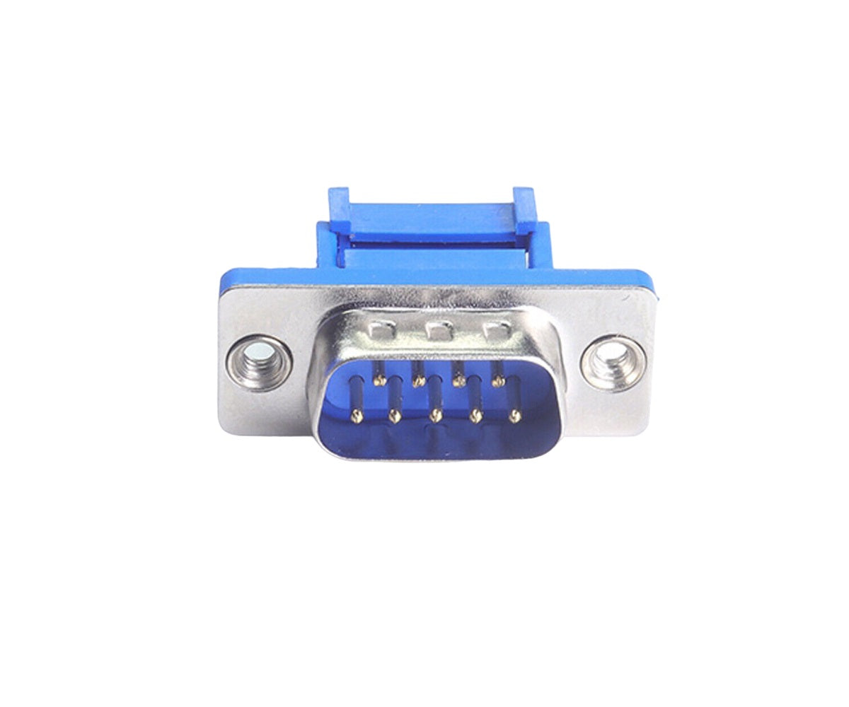DB9 Male IDC Metal Shell Connector for Serial RS-232 | 9-Pin DE9 Conne ...