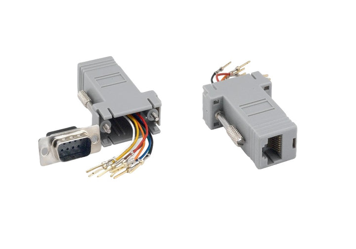 CompuCablePlusUSA.com D-Sub Conversion - Modular Adapter - DB9 Male to RJ45 (8P8C) Female Modular Adapter.