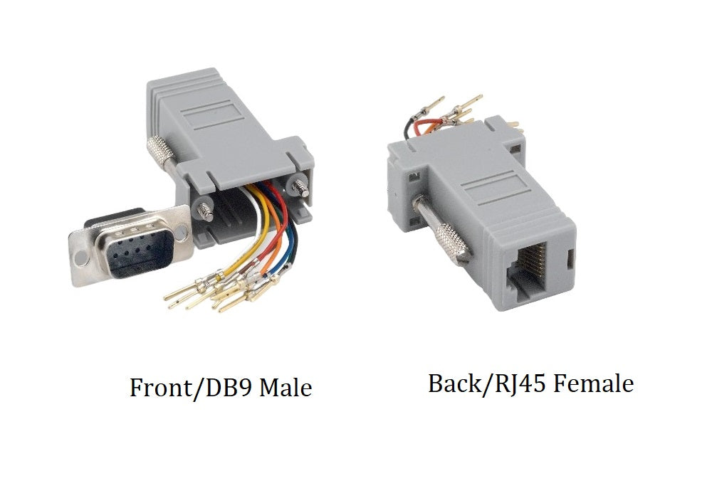 CompuCablePlusUSA.com D-Sub Conversion - Modular Adapter - DB9 Male to RJ45 (8P8C) Female Modular Adapter.