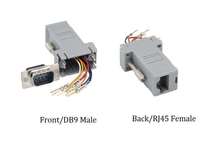 CompuCablePlusUSA.com D-Sub Conversion - Modular Adapter - DB9 Male to RJ45 (8P8C) Female Modular Adapter.
