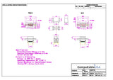 CompuCablePlusUSA.com DB9 Male IDC Metal Shell Connector for Serial RS-232 | 9-Pin DE9 Connector Data Sheet.