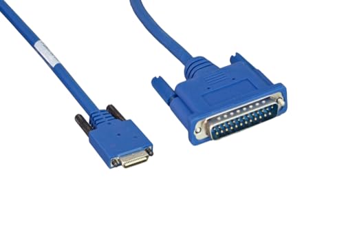CompuCablePlusUSA.com Cisco® Smart Serial Cable 26-Pin Male to DB25 Male 10FT Blue (CAB-SS-232MT Compatible)