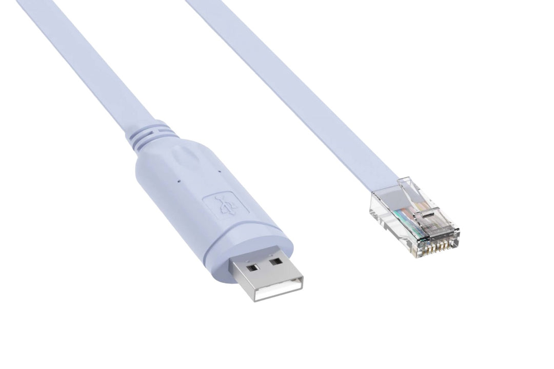 CompuCablePlusUSA.com 6 Feet USB 2.0 Type A Male converts to RJ45 Male 8P8C Console Cable that is used to connect a computer terminal to a router's console port.