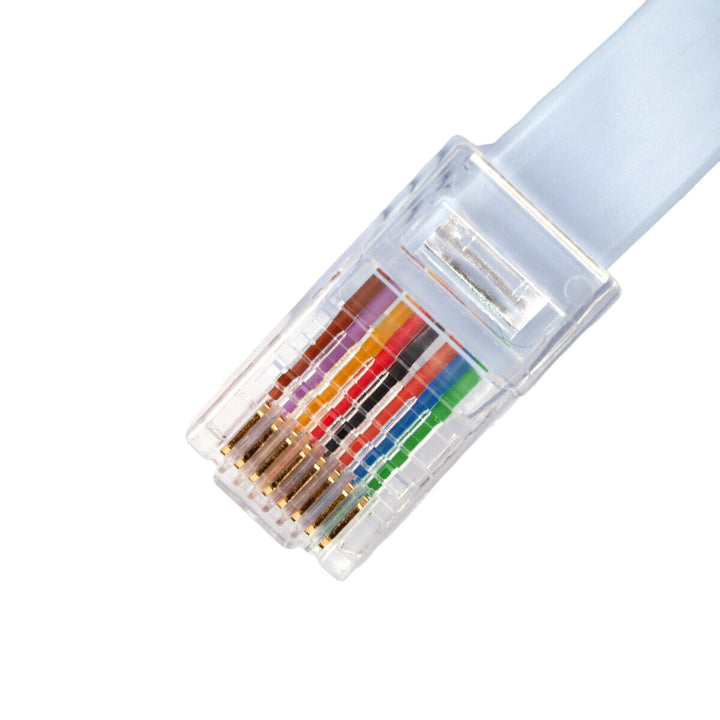 CompuCablePlusUSA.com 6 Feet USB 2.0 Type A Male converts to RJ45 Male 8P8C Console Cable that is used to connect a computer terminal to a router's console port.