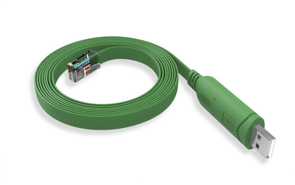 USB 2.0 Type A Male to RJ45 Male 8P8C Console Cable Blue or Green, 6 Feet, 1 PC/PACK