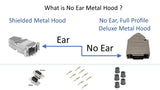 What is No Ear Metal Hood ? No Ear, Full Profile Deluxe Metal Hood.