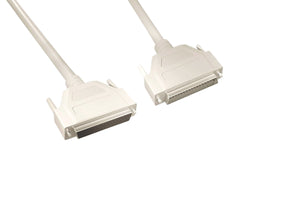 CompuCablePlusUSA.com SCSI Serial Cable DB50 Male to DB50 Female, 1:1, Molded Cable, Beige, 10 FT.