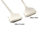 CompuCablePlusUSA.com SCSI Serial Cable DB50 Male to DB50 Female, 1:1, Molded Cable, Beige, 10 FT.