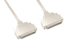 CompuCablePlusUsa.com SCSI Serial Cable Shielded, Molded, Beige (DB50 to DB50, Male to Male, 1:1 Molded Cable) 10 FT