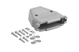 CompuCablePlusUSA gray plastic hood, screws, and lightweight, RoHS compliant.