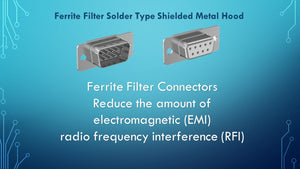 CompuCablePlusUSA.com Ferrite Filter Connector for DB9 Male and Female.
