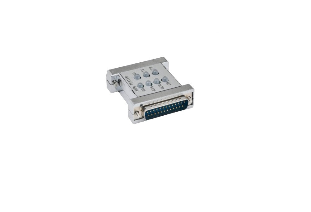 RS-232 Serial Mini Tester for Serial Port DB25 to DB25, Male to Female ...